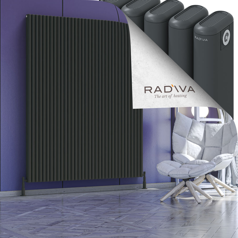 Kotto Aluminium Radiator 1900x1526 Dark Anthracite