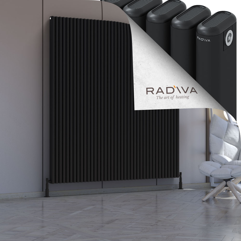 Kotto Aluminium Radiator 1900x1751 Black