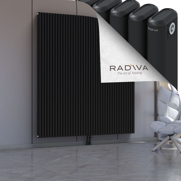 Kotto Aluminium Radiator 1900x1751 Black - Thumbnail