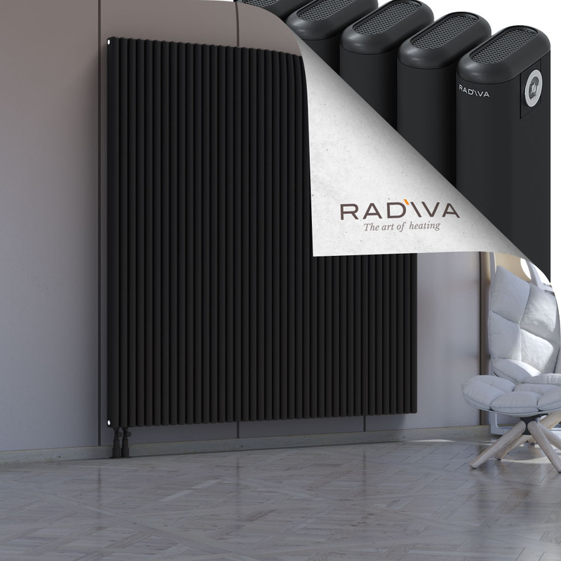 Kotto Aluminium Radiator 1900x1796 Black