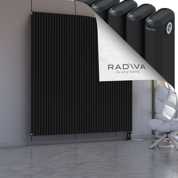 Kotto Aluminium Radiator 1900x1841 Black - Thumbnail