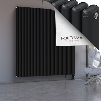 Kotto Aluminium Radiator 1900x1886 Black - Thumbnail