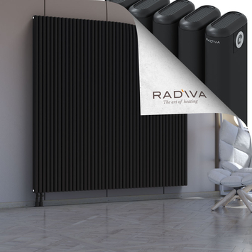 Kotto Aluminium Radiator 1900x1976 Black - Thumbnail