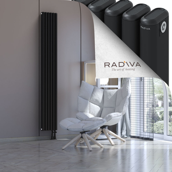 Kotto Aluminium Radiator 1900x266 Black - Thumbnail