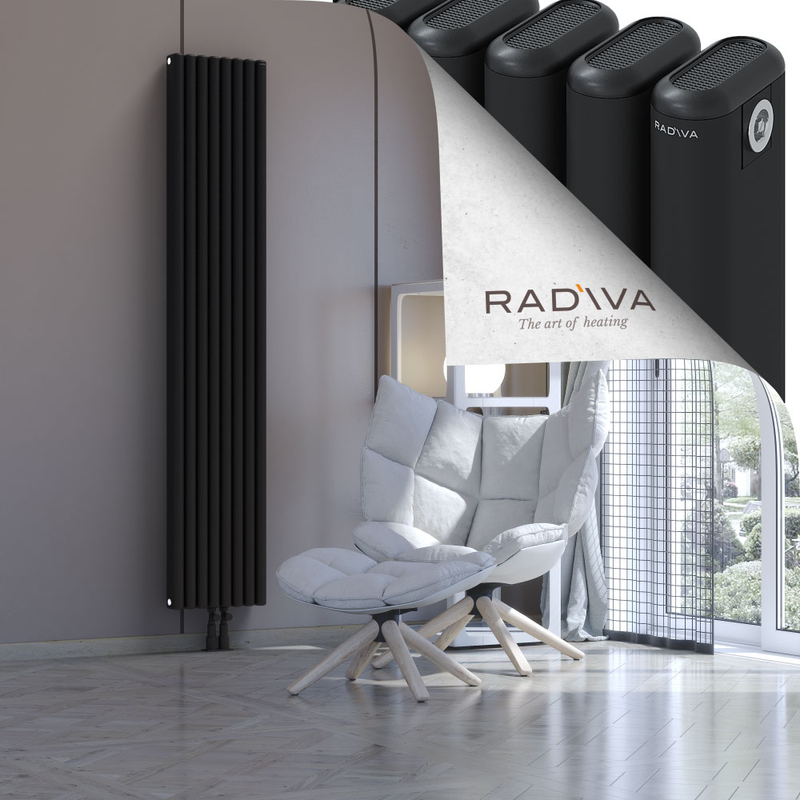 Kotto Aluminium Radiator 1900x356 Black