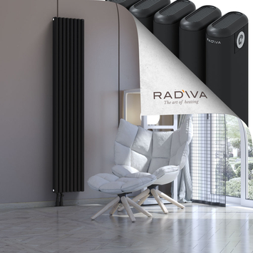 Kotto Aluminium Radiator 1900x356 Black - Thumbnail