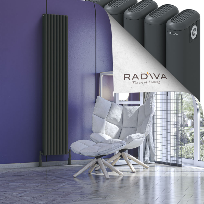 Kotto Aluminium Radiator 1900x356 Dark Anthracite