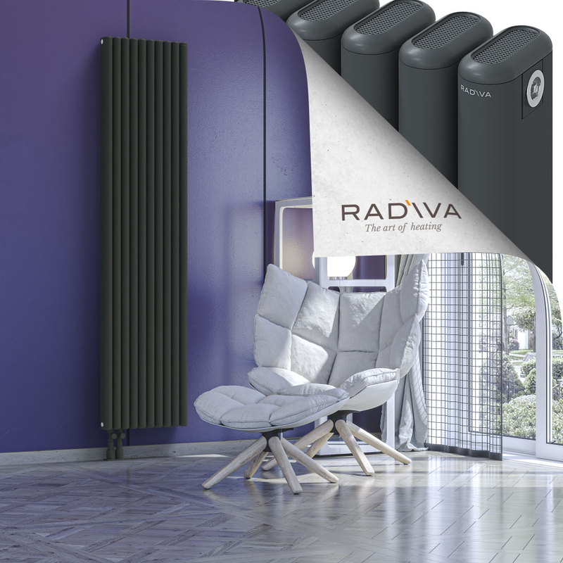 Kotto Aluminium Radiator 1900x446 Dark Anthracite