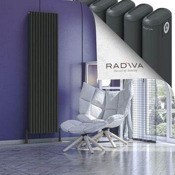 Kotto Aluminium Radiator 1900x491 Dark Anthracite - Thumbnail