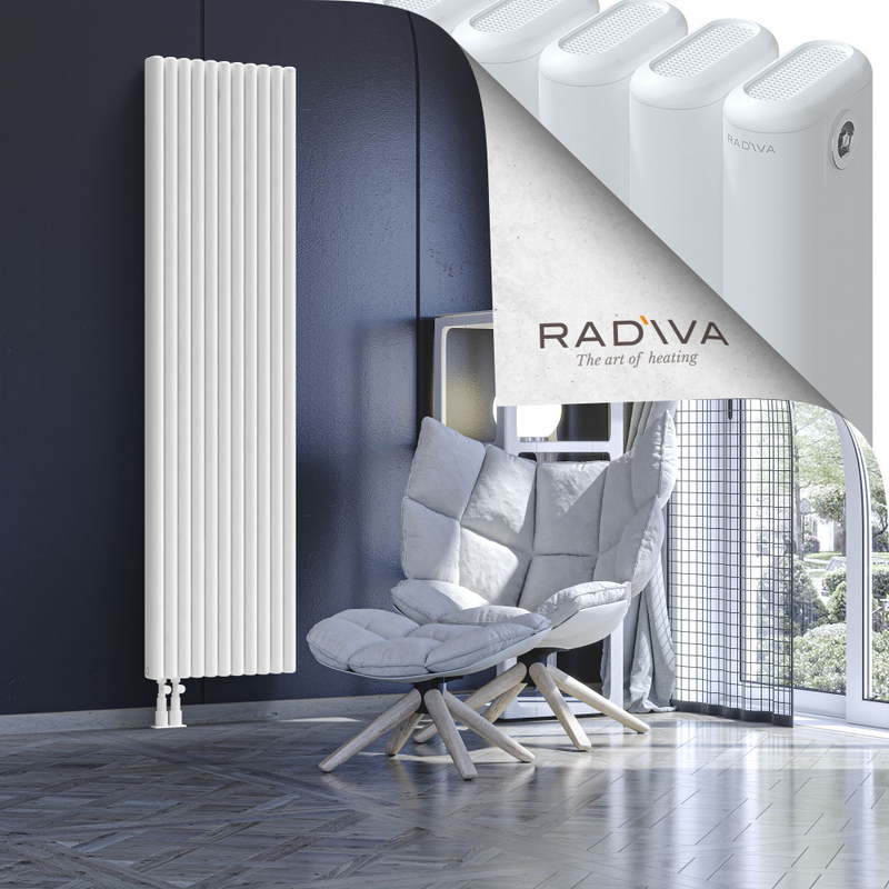 Kotto Aluminium Radiator 1900x491 White