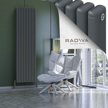 Kotto Aluminium Radiator 1900x536 Anthracite - Thumbnail