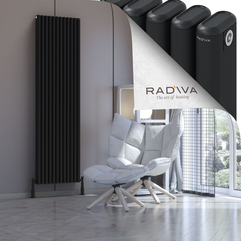 Kotto Aluminium Radiator 1900x536 Black