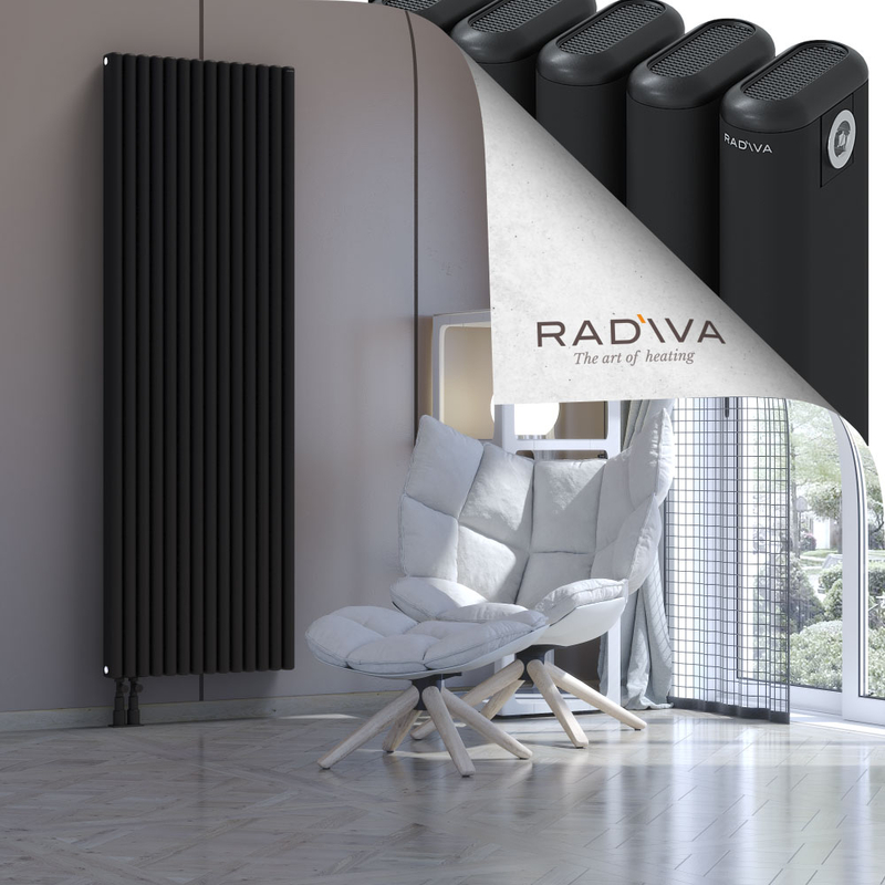 Kotto Aluminium Radiator 1900x626 Black