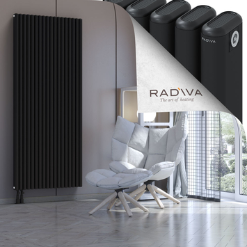 Kotto Aluminium Radiator 1900x806 Black - Thumbnail