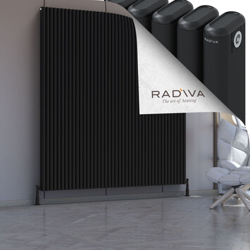 Kotto Aluminium Radiator 2000x1886 Black - Thumbnail