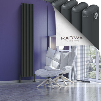 Kotto Aluminium Radiator 2000x356 Dark Anthracite - Thumbnail