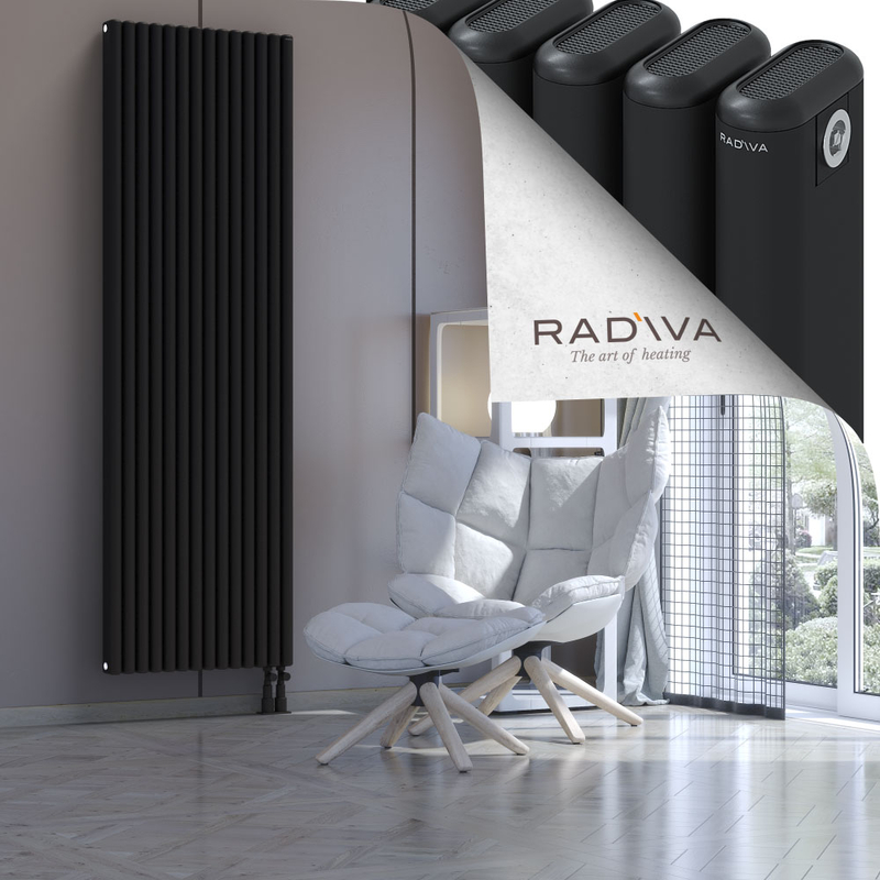 Kotto Aluminium Radiator 2000x626 Black