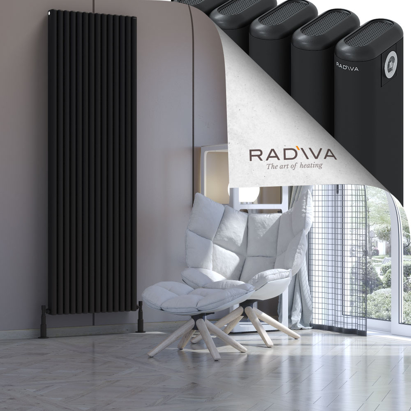 Kotto Aluminium Radiator 2000x626 Black