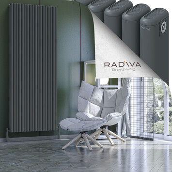 Kotto Aluminium Radiator 2000x806 Anthracite - Thumbnail