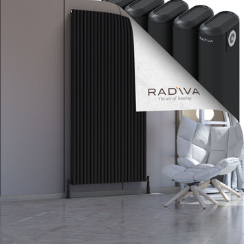 Kotto Aluminium Radiator 2000x986 Black - Thumbnail