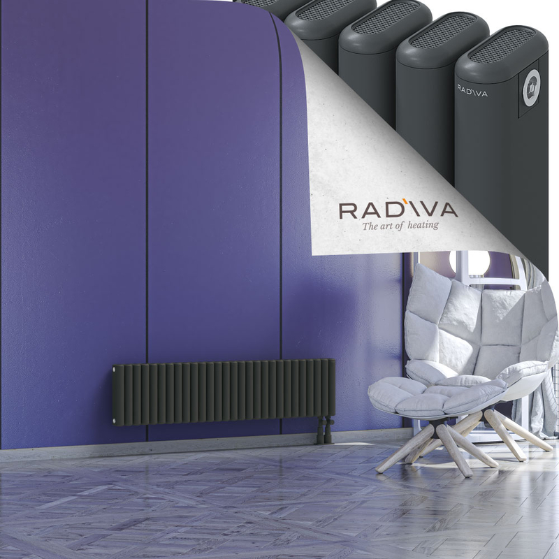 Kotto Aluminium Radiator 300x1256 Dark Anthracite