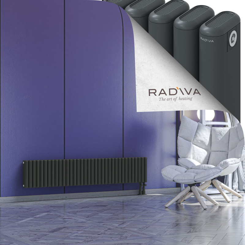 Kotto Aluminium Radiator 300x1571 Dark Anthracite