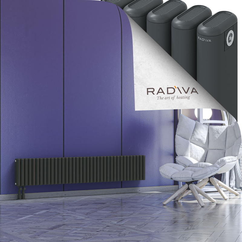 Kotto Aluminium Radiator 300x1661 Dark Anthracite