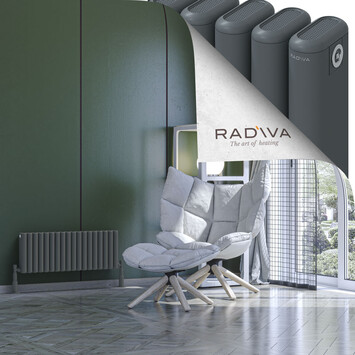 Kotto Aluminium Radiator 300x806 Anthracite - Thumbnail