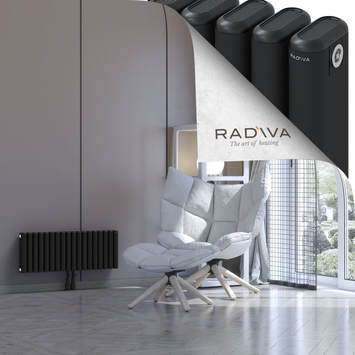 Kotto Aluminium Radiator 300x806 Black - Thumbnail