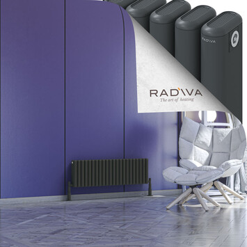 Kotto Aluminium Radiator 300x986 Dark Anthracite - Thumbnail