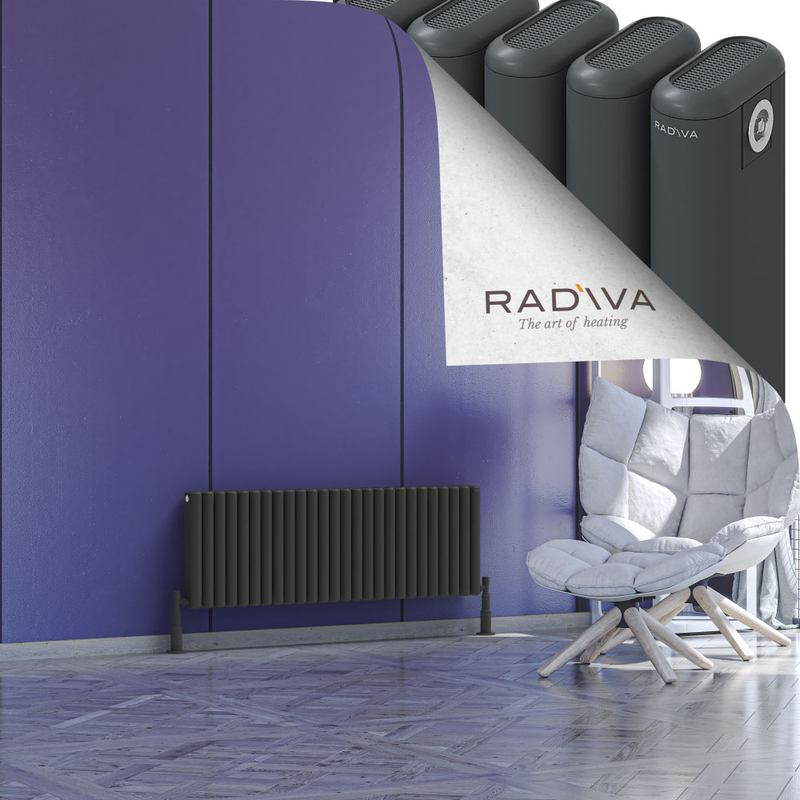 Kotto Aluminium Radiator 400x1166 Dark Anthracite