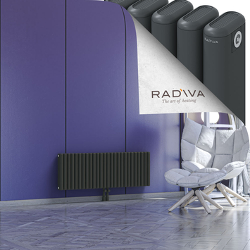 Kotto Aluminium Radiator 400x1166 Dark Anthracite - Thumbnail