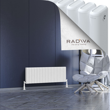 Kotto Aluminium Radiator 400x1166 White - Thumbnail