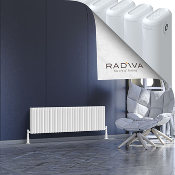 Kotto Aluminium Radiator 400x1346 White - Thumbnail