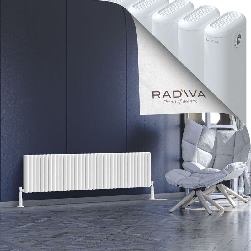 Kotto Aluminium Radiator 400x1571 White