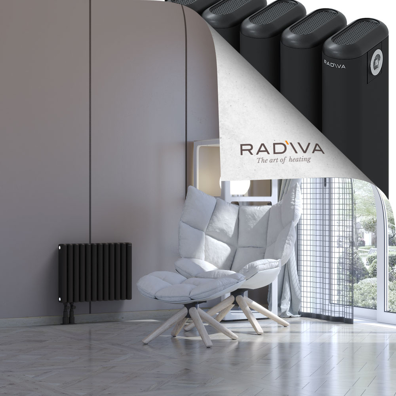 Kotto Aluminium Radiator 400x536 Black