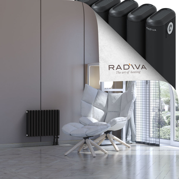 Kotto Aluminium Radiator 400x536 Black - Thumbnail