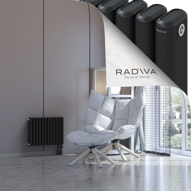 Kotto Aluminium Radiator 400x536 Black