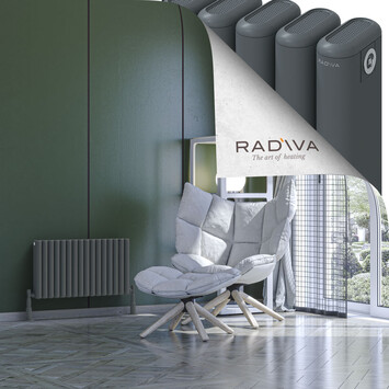 Kotto Aluminium Radiator 400x716 Anthracite - Thumbnail