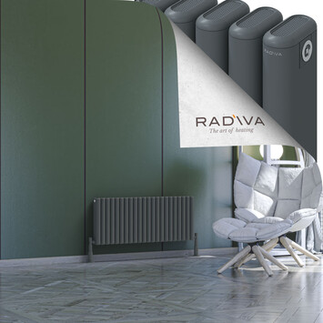 Kotto Aluminium Radiator 400x986 Anthracite - Thumbnail