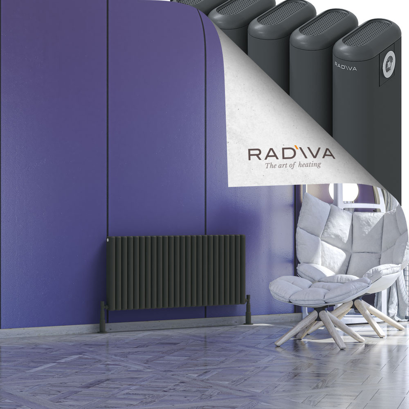 Kotto Aluminium Radiator 500x1076 Dark Anthracite