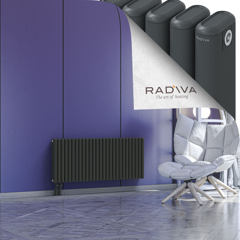 Kotto Aluminium Radiator 500x1211 Dark Anthracite