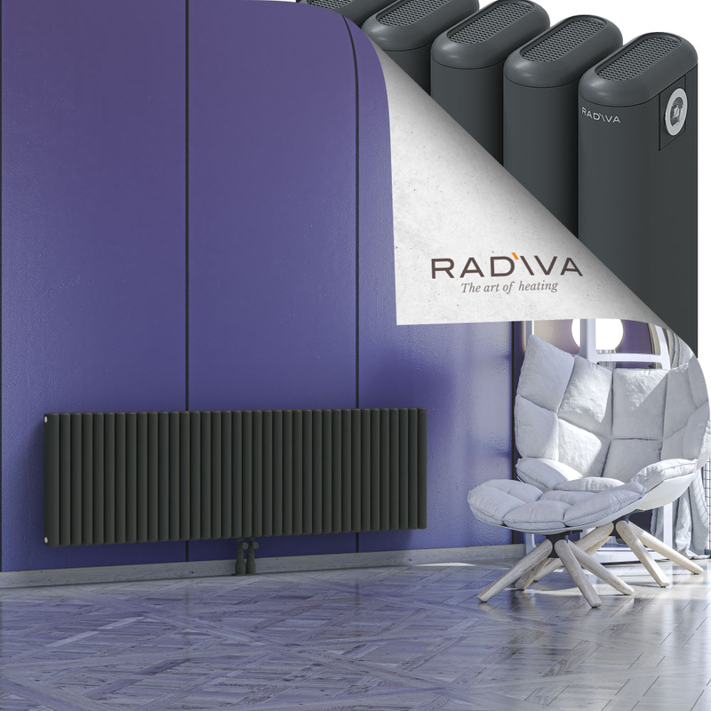 Kotto Aluminium Radiator 500x1661 Dark Anthracite