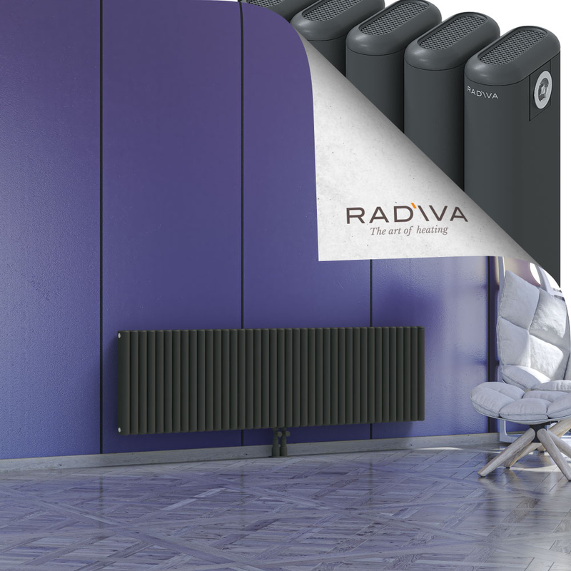 Kotto Aluminium Radiator 500x1751 Dark Anthracite