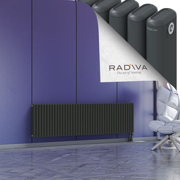 Kotto Aluminium Radiator 500x1841 Dark Anthracite - Thumbnail