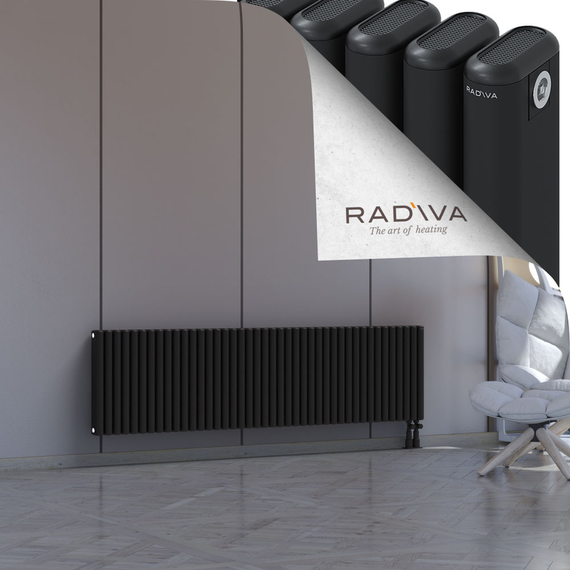 Kotto Aluminium Radiator 500x1886 Black