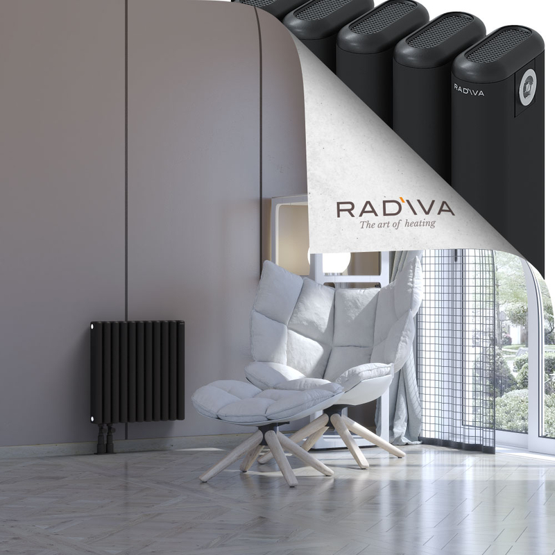 Kotto Aluminium Radiator 500x491 Black