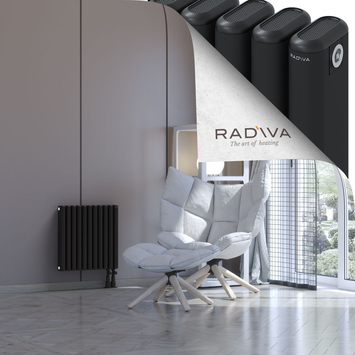 Kotto Aluminium Radiator 500x491 Black - Thumbnail