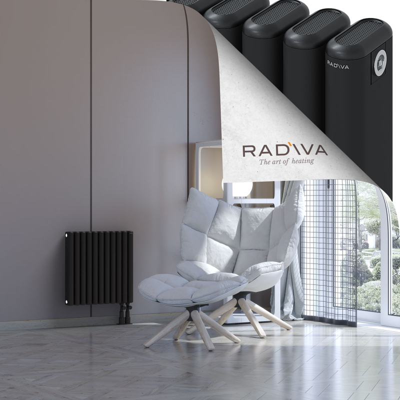 Kotto Aluminium Radiator 500x491 Black