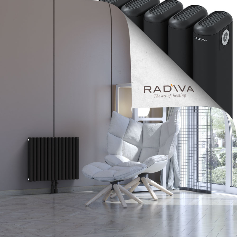 Kotto Aluminium Radiator 500x626 Black